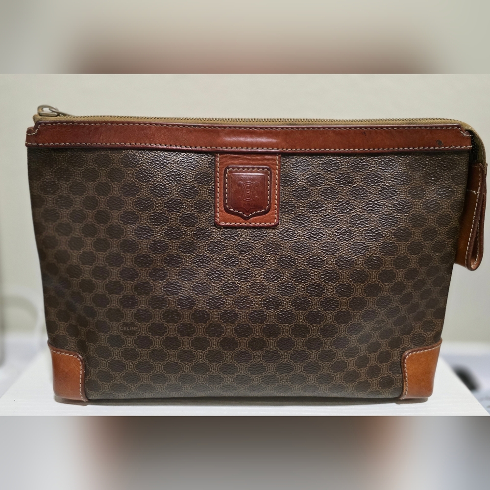 Celine Brown Monogram Clutch